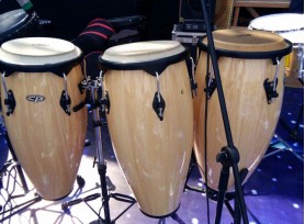 Latin Percussion Congas with Stand